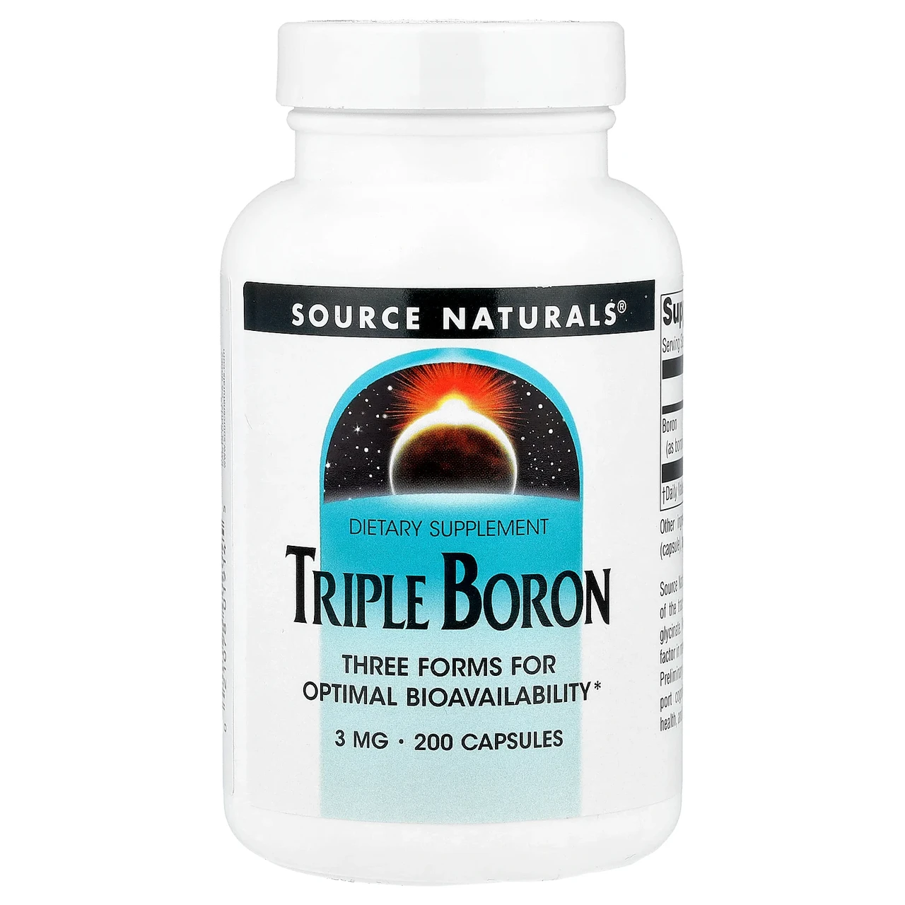 Source Naturals, Потрійний бор, 3 мг, 200 капсул, Київ