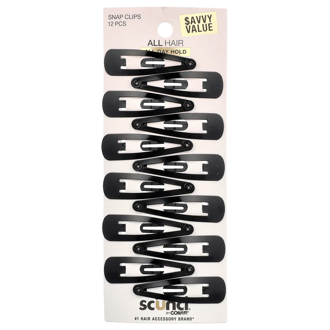 Scunci, Заколки для волос, черные, 12 штук, Київ