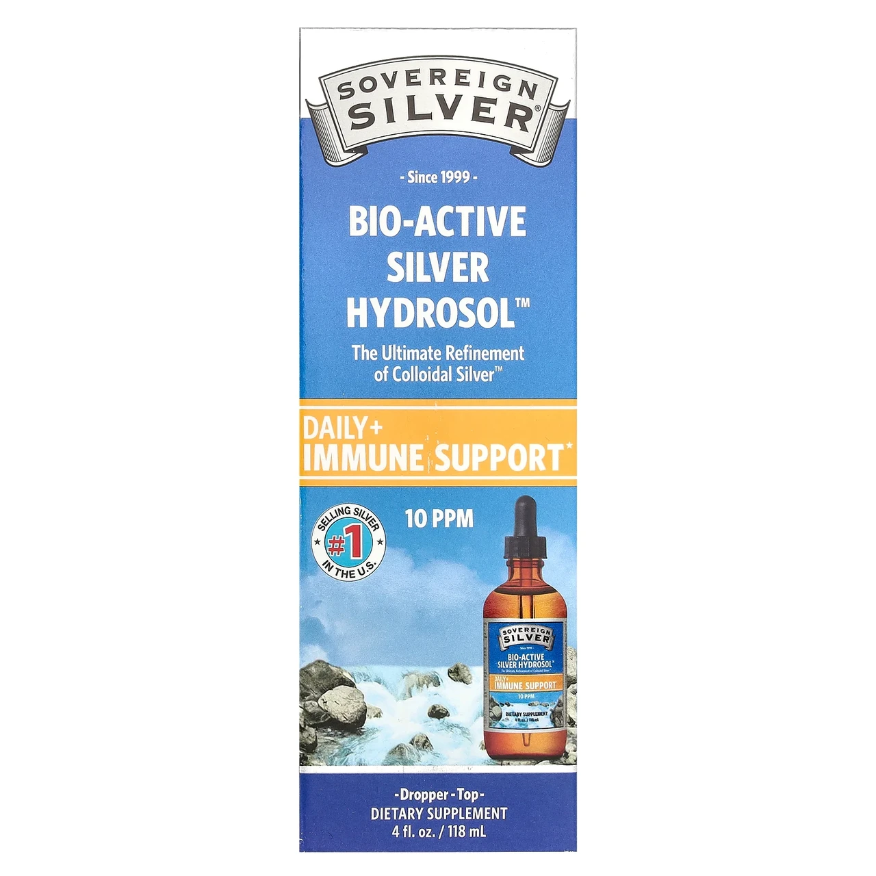 Svereign Silver, Bio-Active Silver Hydrosol, коллоїдне срібло для щоденної підтримки імунітету, с, Київ