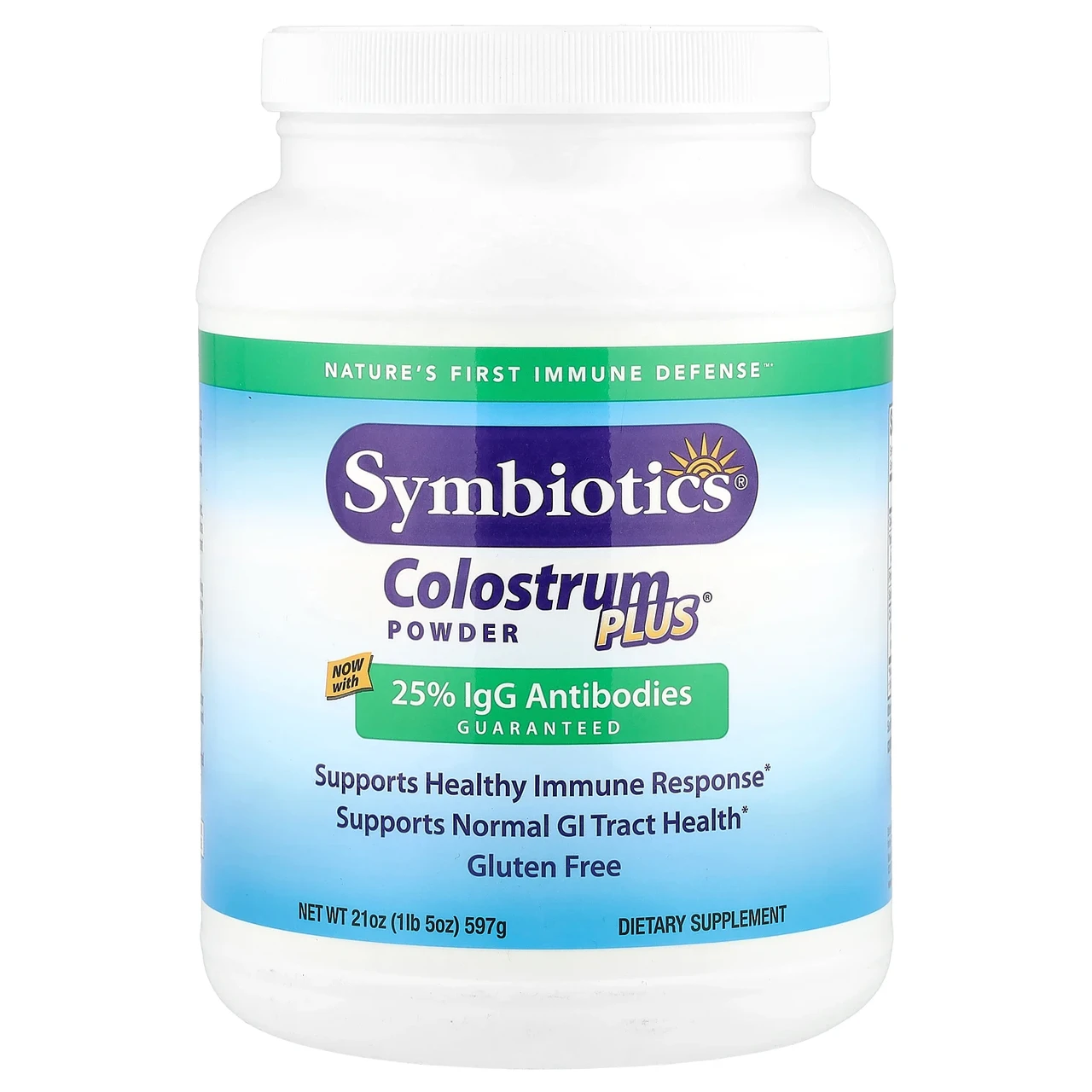 Symbiotics, Colostrum Plus, молозиво в порошку, 597 г (1,3 фунта) SYM-04022, Київ