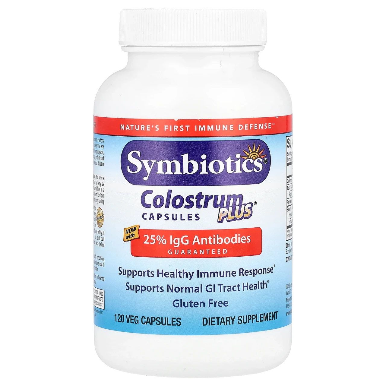 Symbiotics, Colostrum Plus, 120 вегетаріанських капсул SYM-04003, Київ