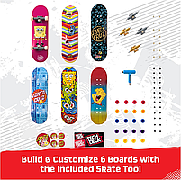 Фінгерборди Tech Deck Santa Cruz Skateboards x SpongeBob SquarePants Sk8Shop Bonus Pack - набір 6 шт, фото 3