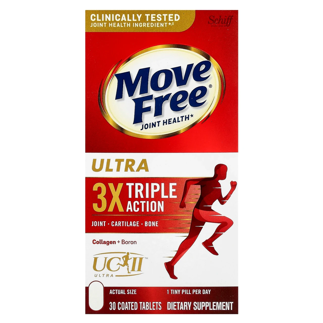 Schiff, Move Free Ultra, 30 шт. покритих оболонкою, SBF-11841, Київ