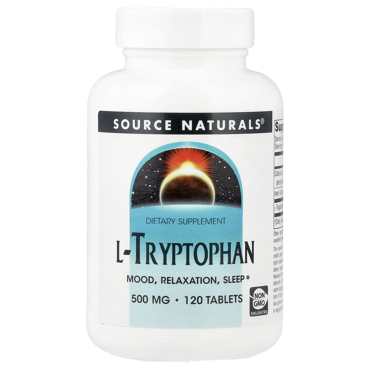 Source Naturals, L-триптофан, 500 мг, 120 таблетки SNS-01980, Київ