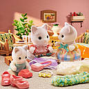 Sylvanian Families Сім'я Котів кольору лате Calico Critters CC2161, фото 6