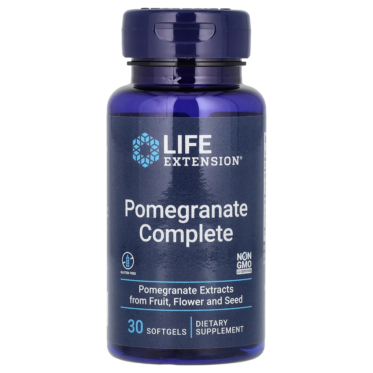 Life Extension, Pomegranate Complete, гранатовий комплекс, 30 капсул, Київ, фото 1