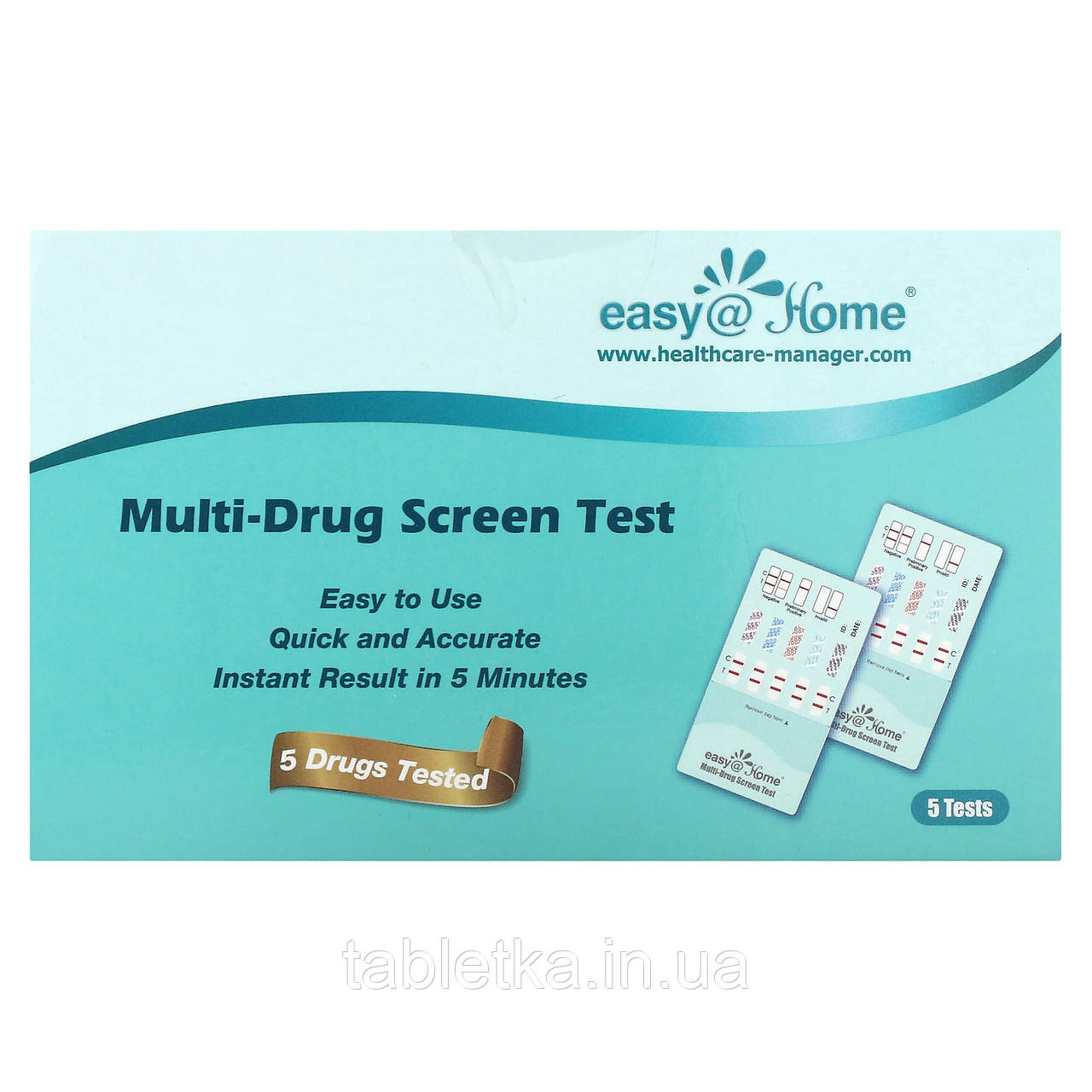 Easy@Home, Скринінговий тест на кілька препаратів, 5 тестів