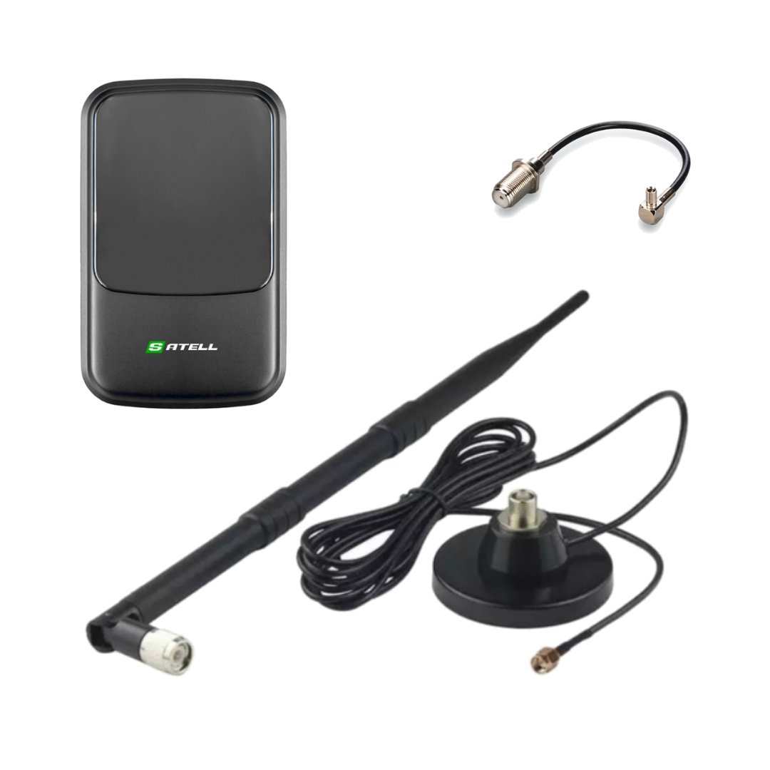4G Автомобільний комплект WiFi роутер Satell F3000 Black + авто антена 10 Дб, фото 1