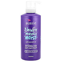 Aussie, 3 Minute Miracle Moist, кондиціонер для глибокого розплутування волосся з олією авокадо, 475 мл (16