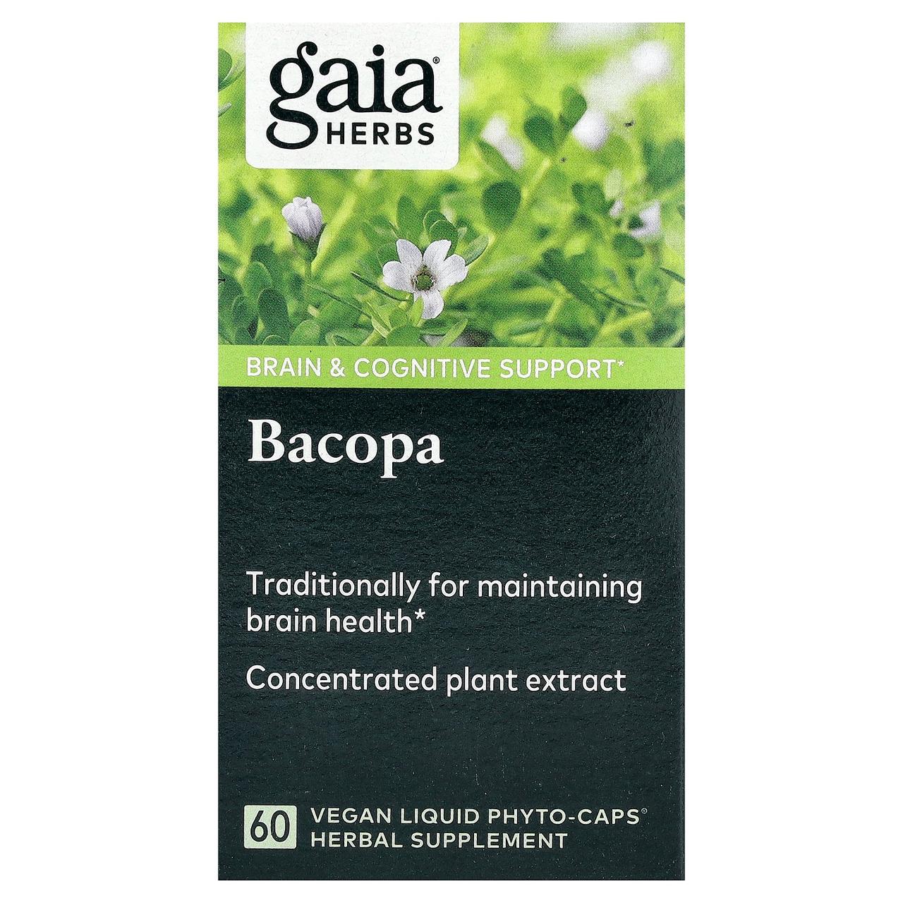 Gaia Herbs, Бакопа, 60 веганських капсул Phyto-Cap GAI-15084, Київ