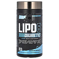 Nutrex Research, LIPO-6 Diuretic, диуретик, 80 капсул