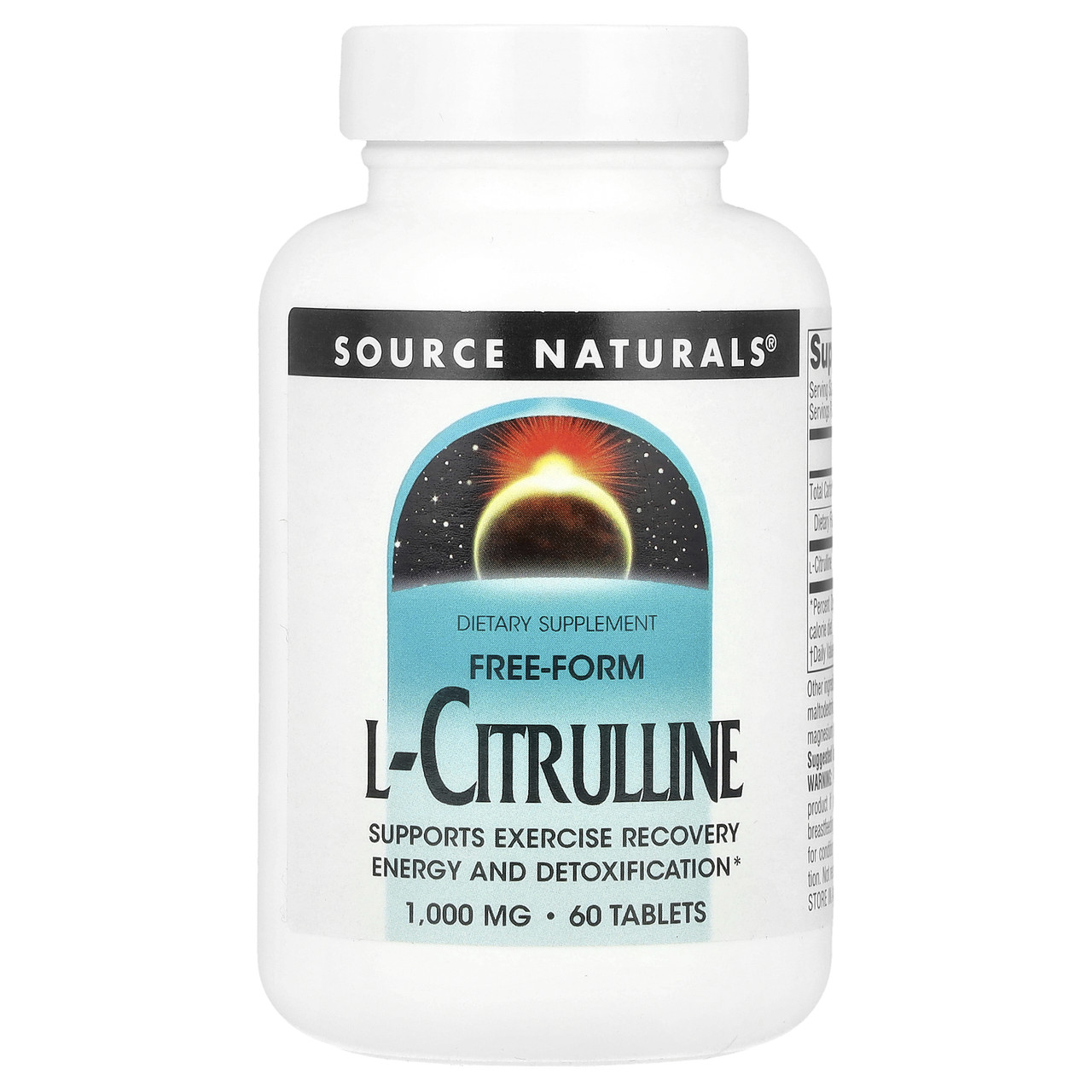Source Naturals, L-цитрулін, 1000 мг, 60 таблеток, Київ, фото 1