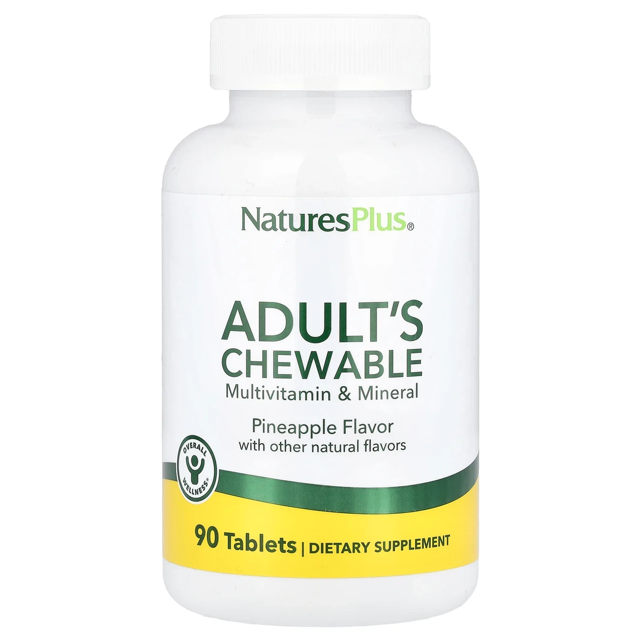 Nature's Plus, жувальні вітаміни і мінерали для дорослих, зі смаком ананаса, 90 таблеток, Київ