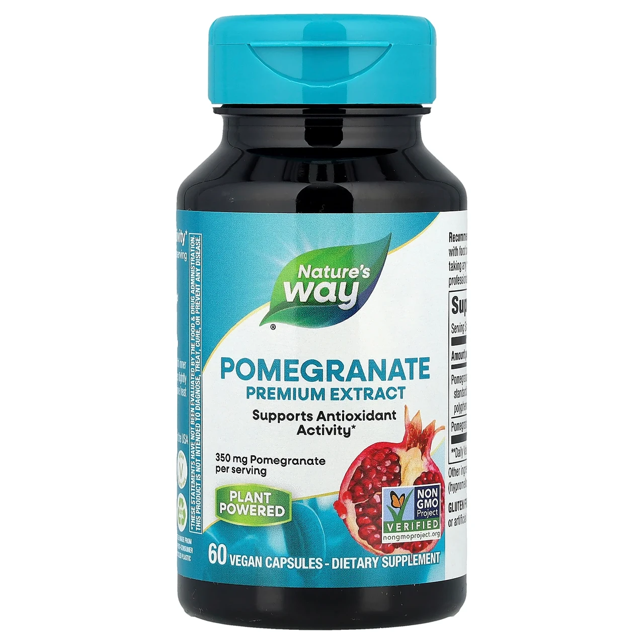 Nature's Way, Premium Extract, гранат, 350 мг, 60 веганських капсул, Київ, фото 1