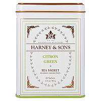 Harney & Sons, Classic Collection, зелений чай із цитроном, 20 пакетиків, 40 г (1,4 унції)