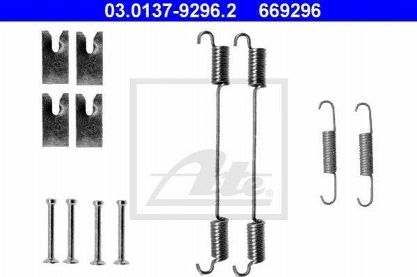 Комплектуючі для гальмівних колодок ATE 03013792962 Fiat Doblo, 500, Panda; Opel Combo 77363945, 9947691,