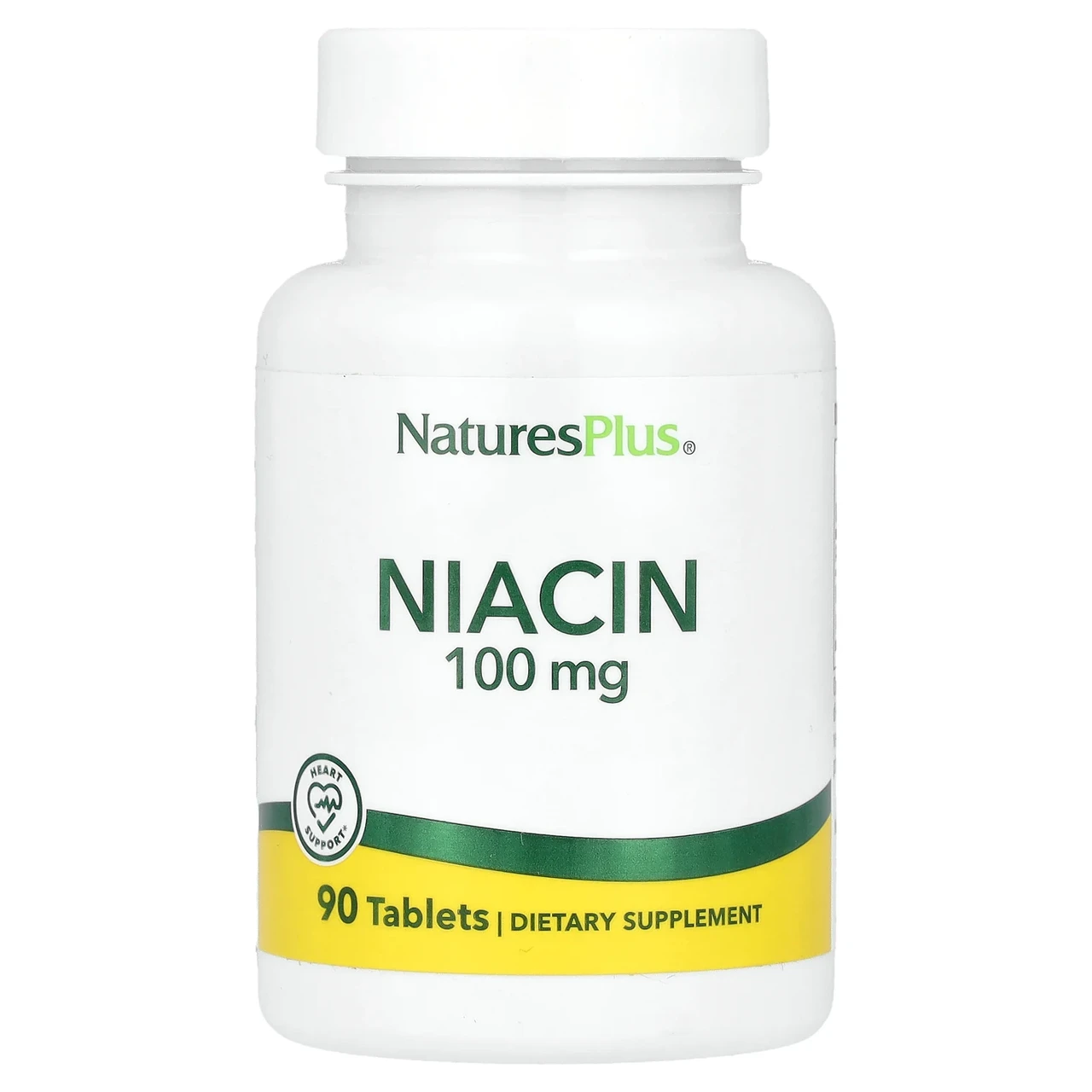 Nature's Plus, ниацин, 100 мг, 90 таблеток NAP-01850, Київ