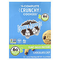 Lenny&Larry's, The Complete Crunchy Cookies®, шоколадна крихта, 12 пакетиків по 35 г (1,25 унції)