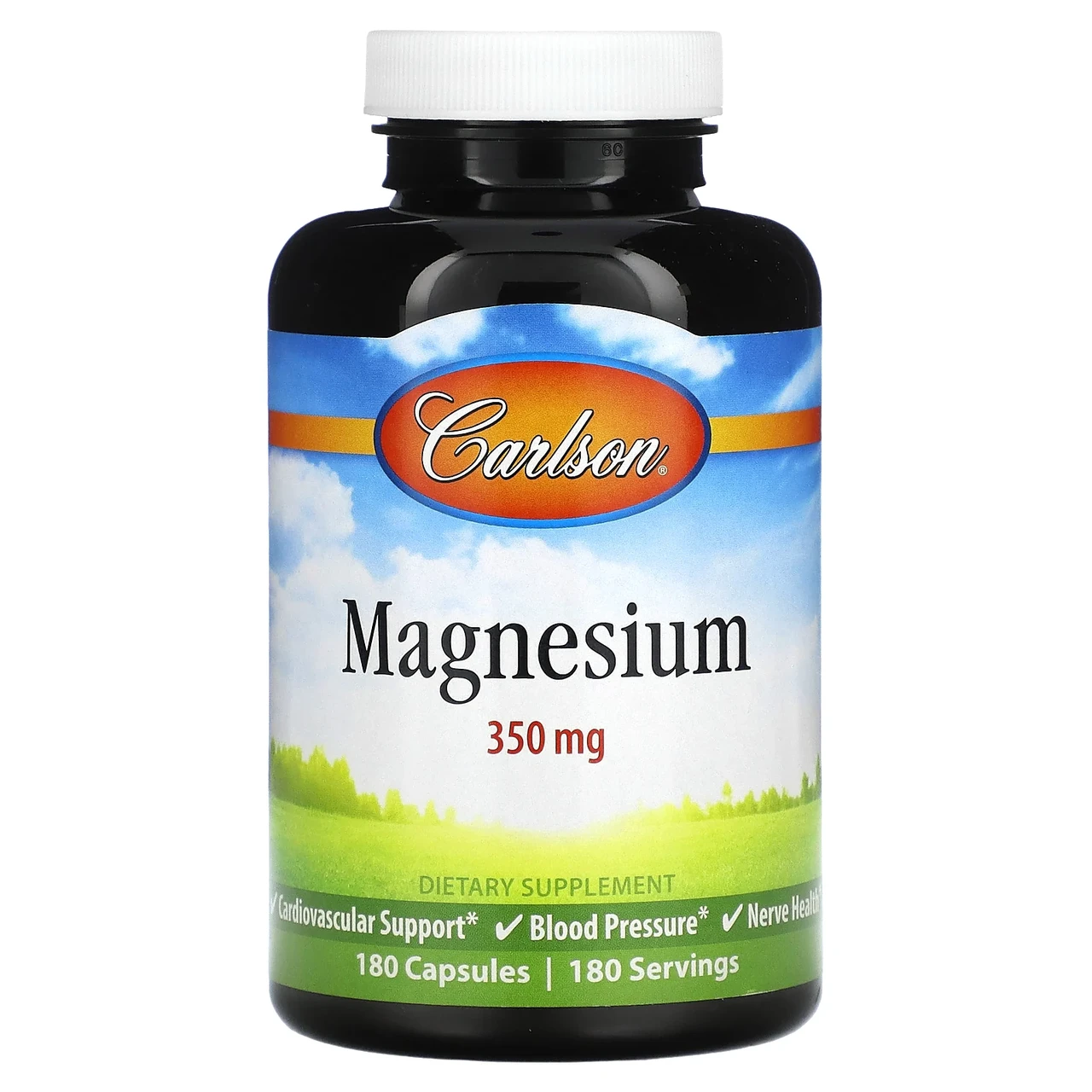 Carlson Labs, магній, 350 мг, 180 капсул, Київ