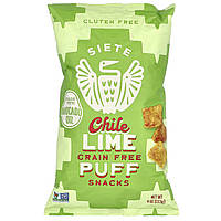 Siete, беззернові шарки, зі смаком чилі та лайма, 113 г (4 унції)