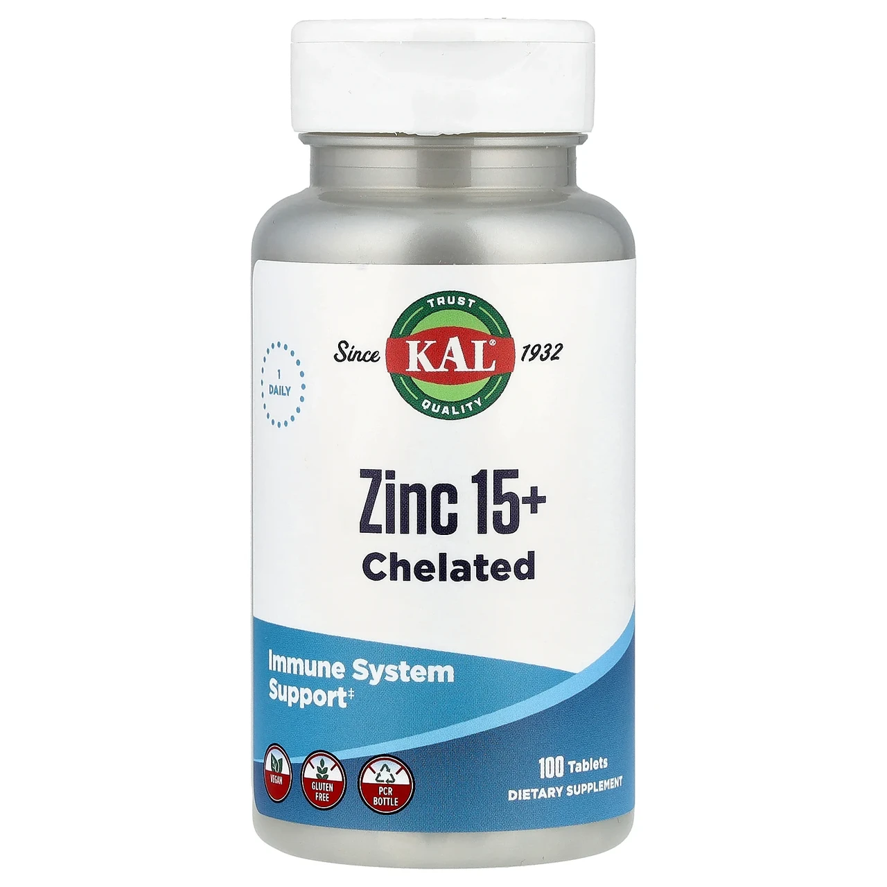 KAL, Zinc 15+, 100 Tablets, Київ