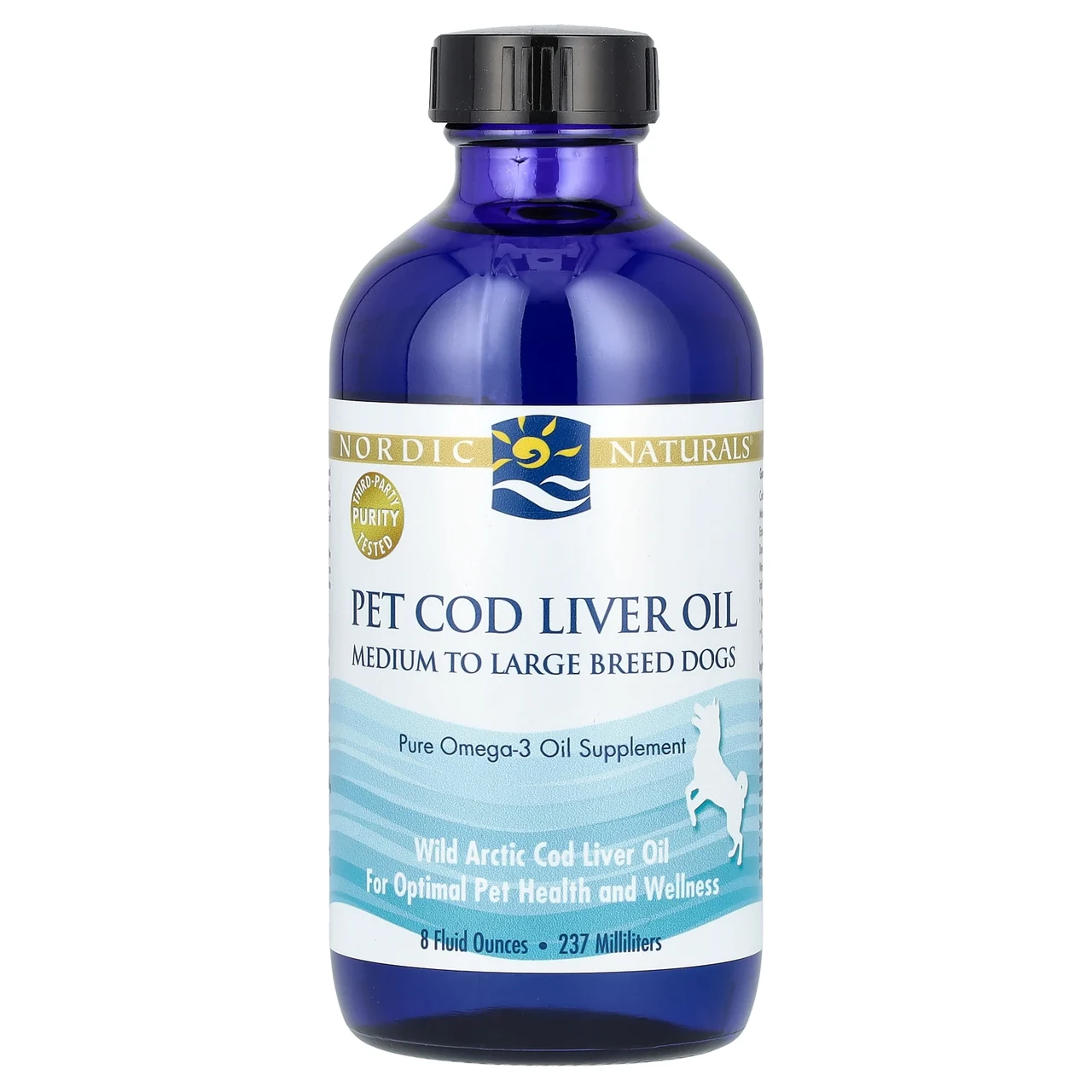 Nordic Naturals, Жир печінки тріски, для собак середніх та великих порід, 237 мл (8 рідин та си. Унцій), Київ