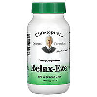 Christopher's Original Formula, Relax-Eze, 440 мг, 100 вегетаріанських капсул Дніпр Дніпро