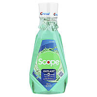 Crest, Scope, Outlast, рідина для полоскання рота, м'ята, 500 мл (16,9 рідк. Унції) в Україні оригінал