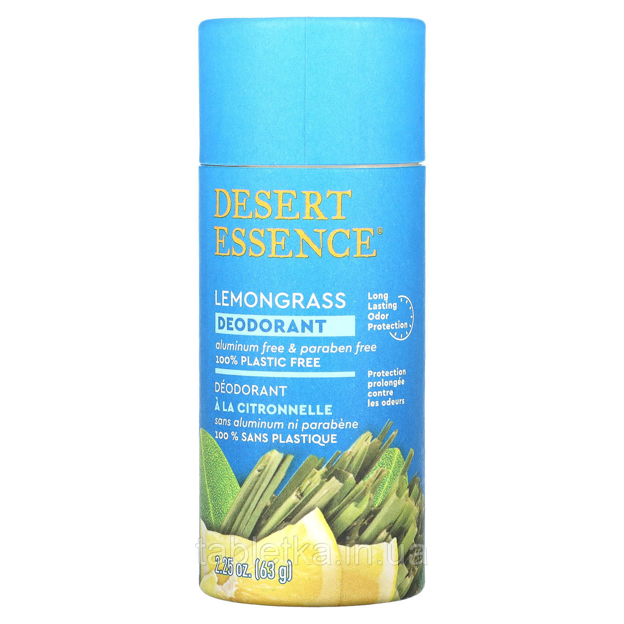 Desert Essence, дезодорант, лемонграс, 63 г (2,25 унції) Дніпро