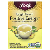 Yogi Tea, Positive Energy™, Bright Peach , 16 Tea Bags, 1.02 oz (29 g)