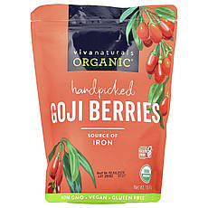 Viva Naturals, Органічні зібрані вручну ягоди годжі, 454 г (1 фунт), Київ