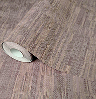 Шпалери вінілові 10.5 × 0.53 м Marburg 59401, коричневі з геометричним візерунком для вітальні, спальні, коридору