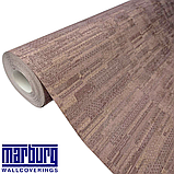Шпалери вінілові 10.5 × 0.53 м Marburg 59401, коричневі з геометричним візерунком для вітальні, спальні, коридору, фото 2