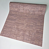 Шпалери вінілові 10.5 × 0.53 м Marburg 59401, коричневі з геометричним візерунком для вітальні, спальні, коридору, фото 3