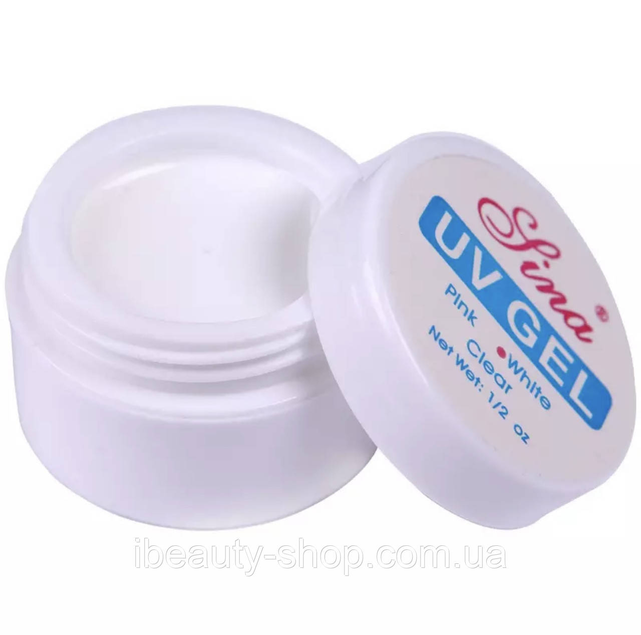 Гель моделюючий Lina (Builder gel) Clear \ Прозорий для нарощування нігтів, 15 мл, фото 1