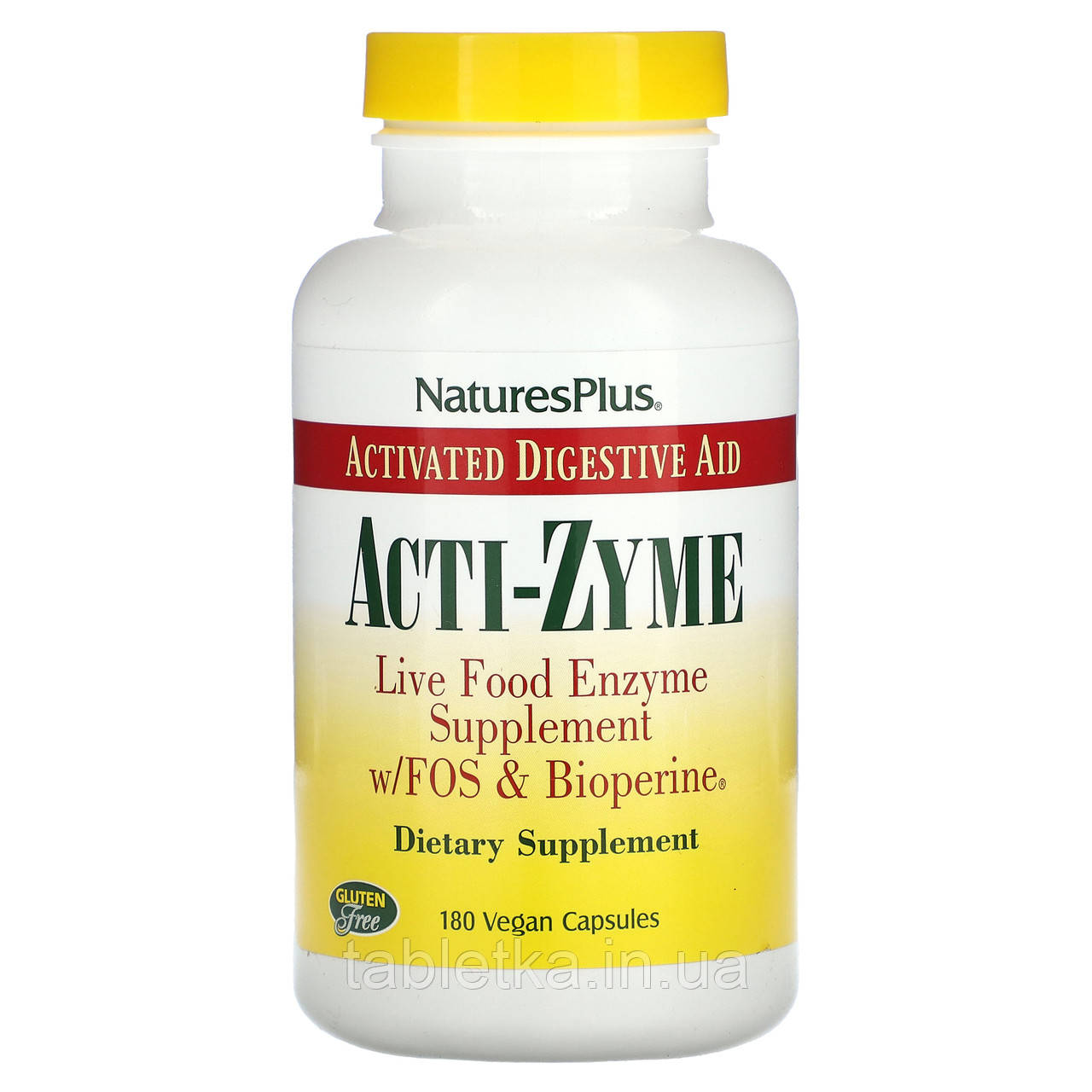 NaturesPlus, Acti-Zyme, 180 веганських капсул Дніпр Дніпро