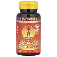 Nutrex Hawaii, Turmericastin, BioAstin, гавайський астаксантин, 30 веганських капсул в Україні оригінал