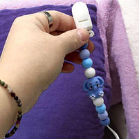 Силіконовий ланцюжок для пустушки "Animals. Слоник" [tsi263683-TSI], фото 2