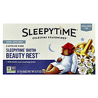 Celestial Seasonings, SleepyTime® Biotin Beauty Rest, без кофеїну, 18 чайних пакетиків, 21 г (0,75 унції)