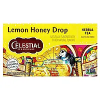 Celestial Seasonings, Herbal Tea, лимонно-медові краплі, без кофеїну, 16 чайних пакетиків, 22 г (0,8 унції)