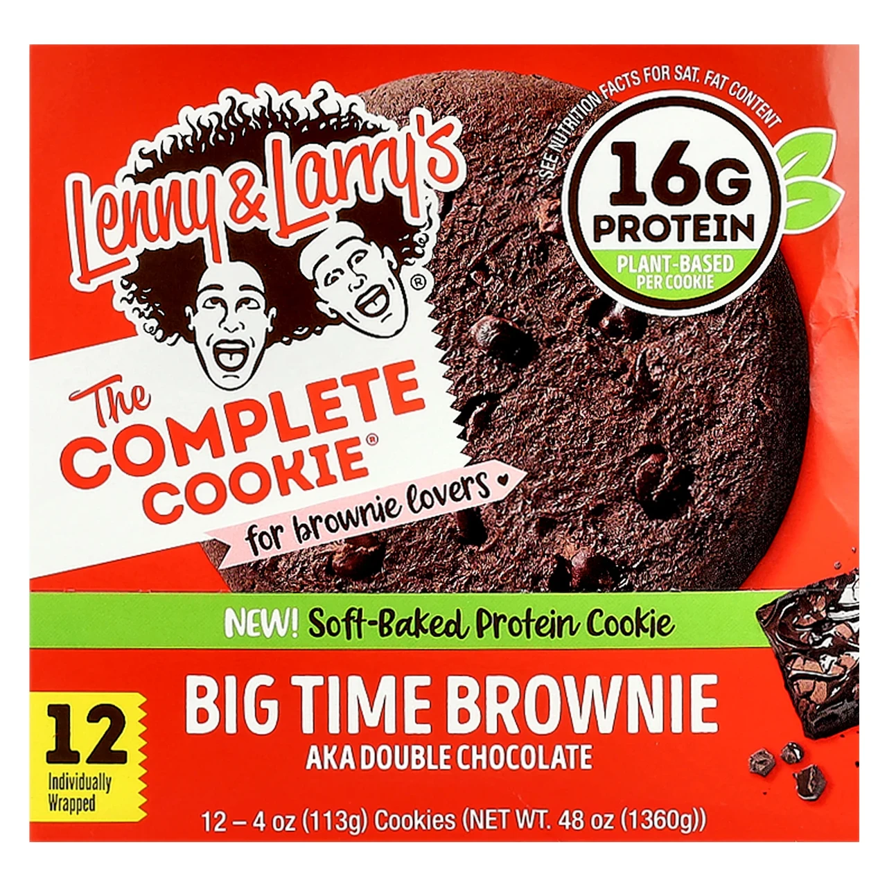 Lenny & Larry's, The Complete Cookie®, подвійний шоколад, 12 різновидів печива, 113 г (4 унції), Київ