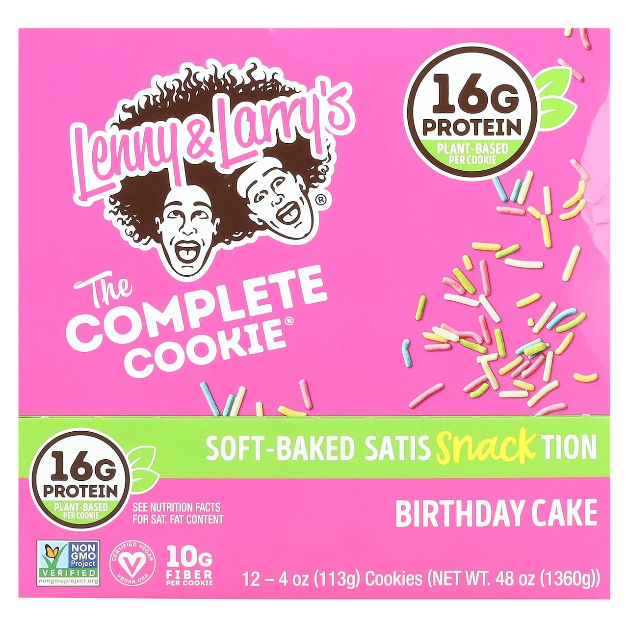 Lenny & Larry's, The Complete Cookie®, святковий торт, 12 печінки, 113 г (4 унції), Київ