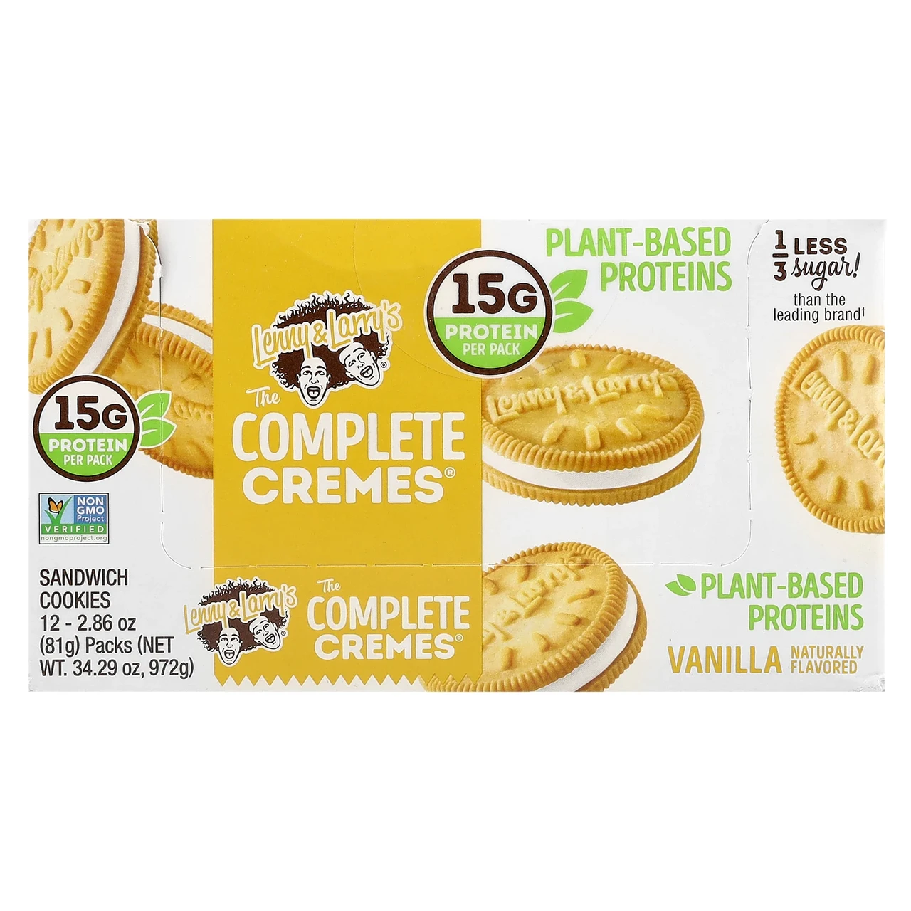 Lenny & Larry's, The Complete Cremes®, сендвіч-печиво, ваніль, 12 пакетиків по 81 г (2,86 унції), Київ