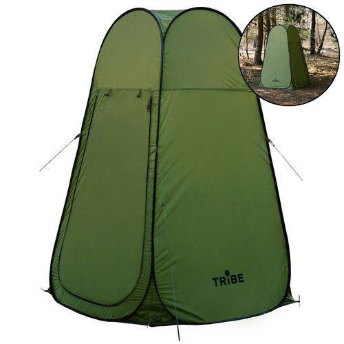 Туристичний намет душ-туалет Tribe Shower Lite T-AC-0002. 1-о місний. Напівавтомат. Оливковий. Намет санітарний. Універсальний