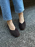 Балетки жіночі замшеві коричневі, фото 4