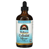 Source Naturals, Wellness, колоїдне срібло, 30 част./мл, 236,56 мл (8 рідк. унцій) (30 част./млн у 2 год.
