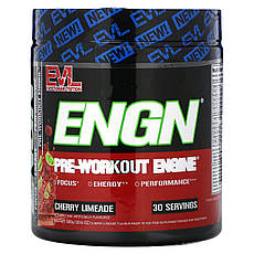 EVLution Nutrition, ENGN, передтренувальний комплекс, зі смаком вишневого лаймаду, 300 г (10,6 унції) Київ, Київ