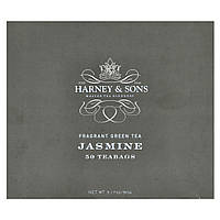 Harney & Sons, Ароматний зелений чай, жасмин, 50 пакетиків, 90 г (3,17 унції)