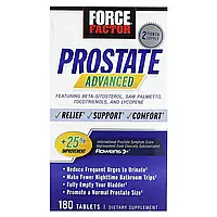 Force Factor, Prostate Advanced, 180 таблеток оригінал