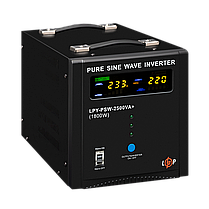 ДБЖ LogicPower LPY-PSW-2500VA+ (1800Вт) 10A/20A з правильною синусоїдою 24V, фото 4